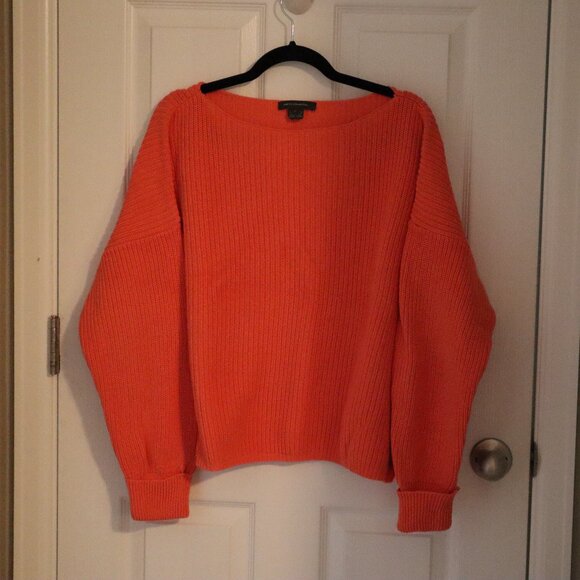 French Connection Cotton Sweater- CORAL- Large - Picture 1 of 5